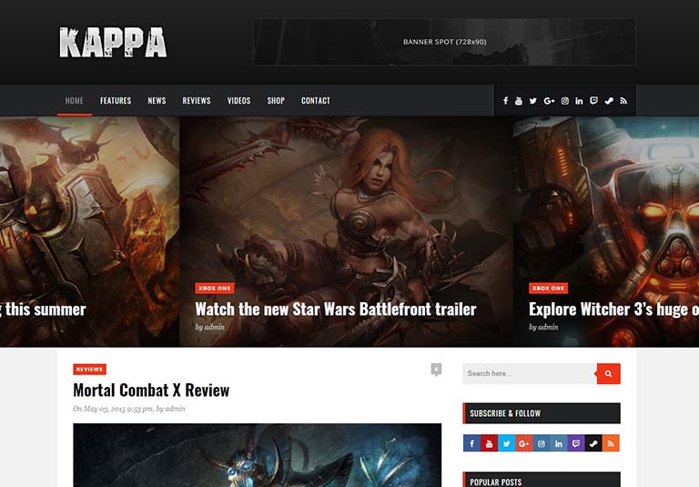 WordPress Gaming and eSports Themes