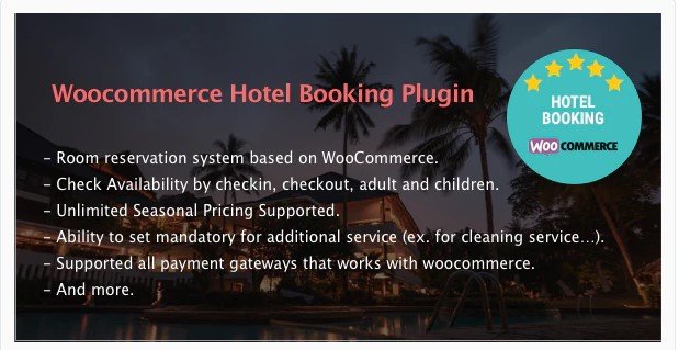 Hotel Booking - WooCommerce Hotel Booking Plugin